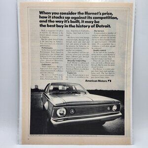 1971 AMC American Motors Hornet Best Buy In Detroit LIFE Magazine Print Ad